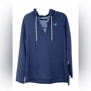L.L. Bean Hoodie Men’s Large Blue Cotton Pullover Hooded Shirt Casual Outdoor